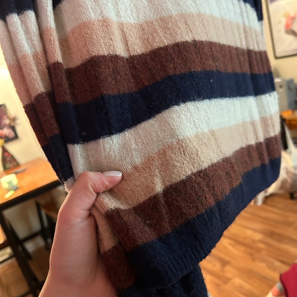 Women’s Madewell Striped Evercrest Turtleneck Sweater in Coziest Yarn Size XS - Picture 6 of 7